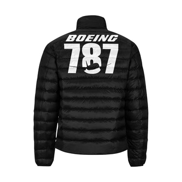BOEING 787 Men's Stand Collar Padded Jacket e-joyer